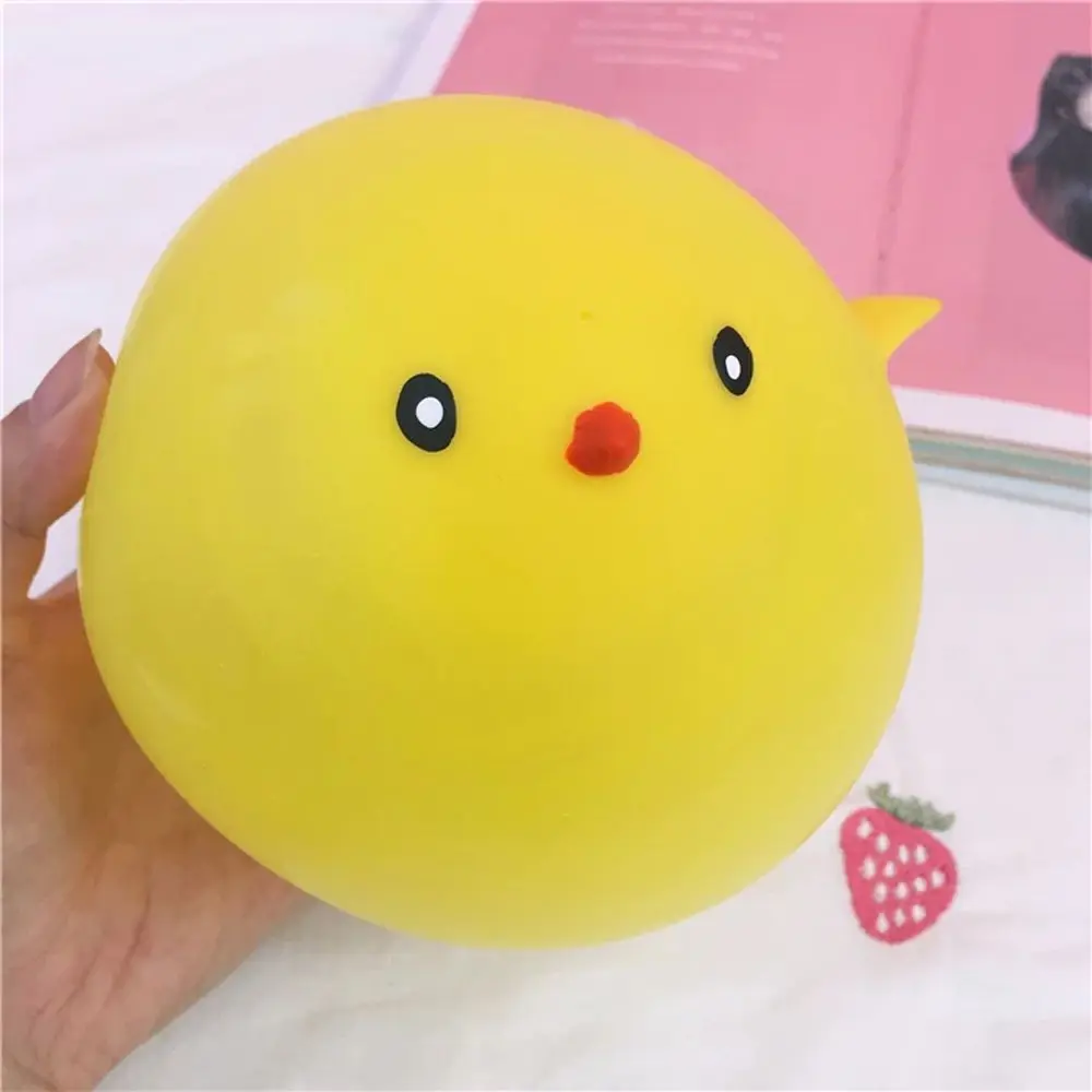 Gifts Cute Fidget Toy Blow Toy Antistress Soft Rubber Decompression Toy Squeeze Toy Inflatable Hippo Chicken