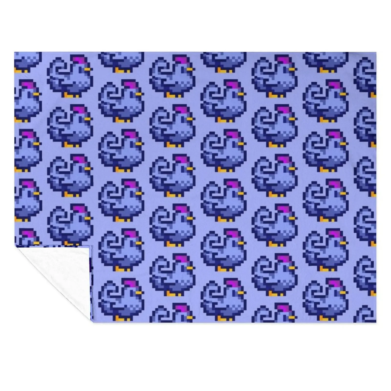 

Blue Chicken Stardew Valley Throw Blanket Luxury Thicken Thermals For Travel Kid'S Warm Blankets