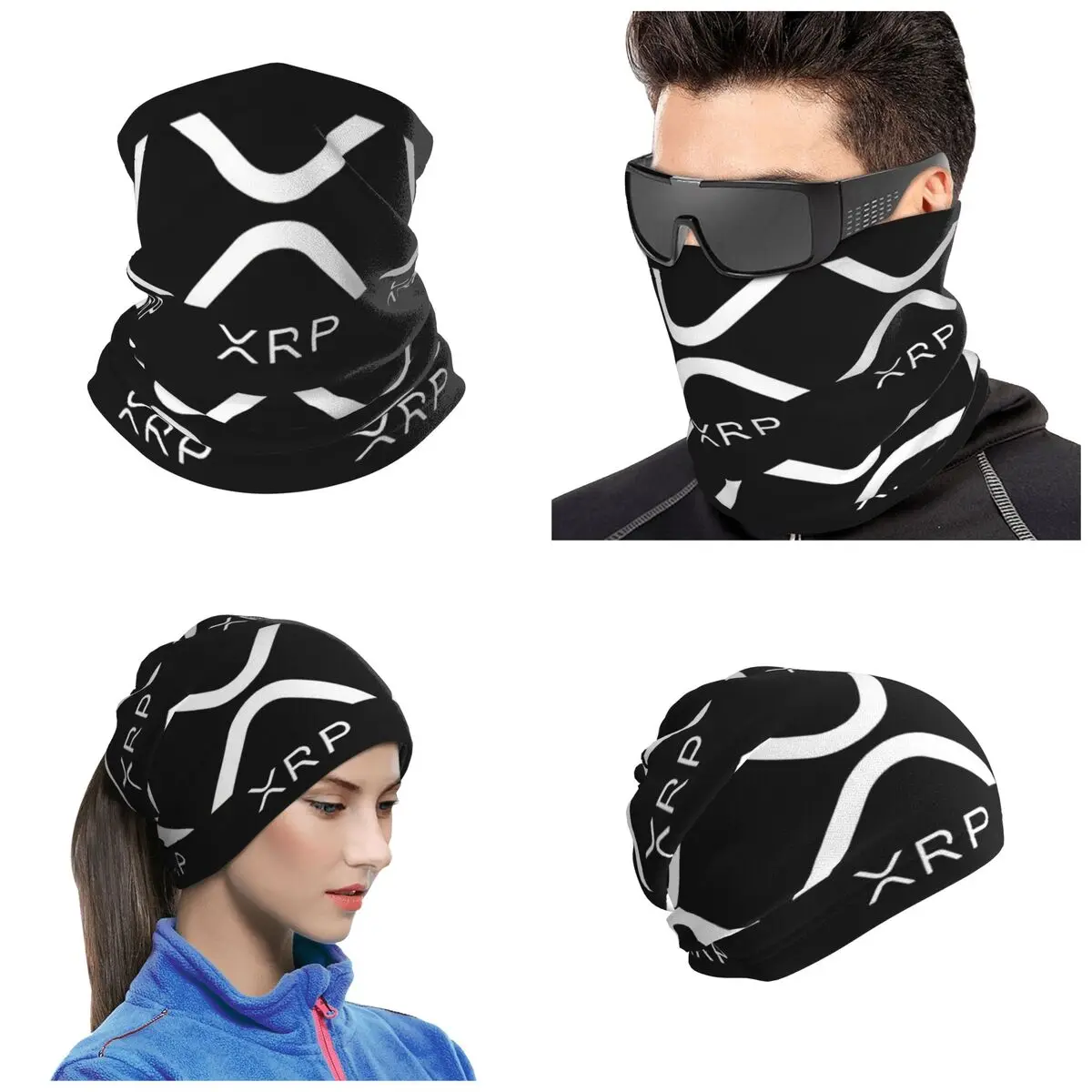 XRP - Ripple Premium Bandana Neck Cover Printed Wrap Scarf Hiking Fishing Headwear Unisex Adult Washable