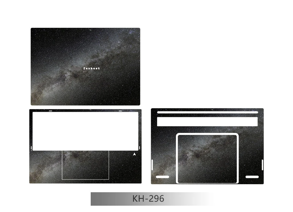 Pre-cut 1x Top+1x Around keyboard+1xBottom Skin Sticker Cover For ASUS Zenbook DUO UX8407 UX8407A 14