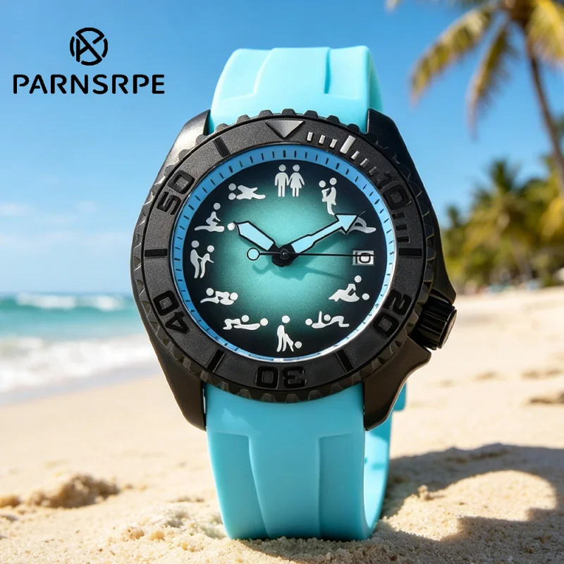 

Luxury Men's Automatic Watch 42MM NH35 Caliber Luminous Dial Sapphire Stainless Steel Date Display Waterproof