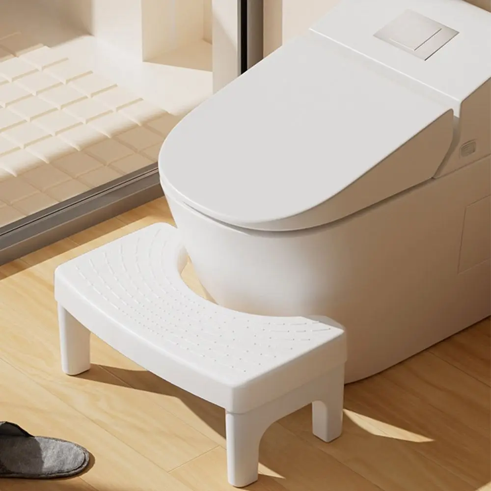 

Portable Removable Toilet Seat Stool Plastic Anti Constipation Foot Stool Thickening Non-slip Poop Stool Home Adult