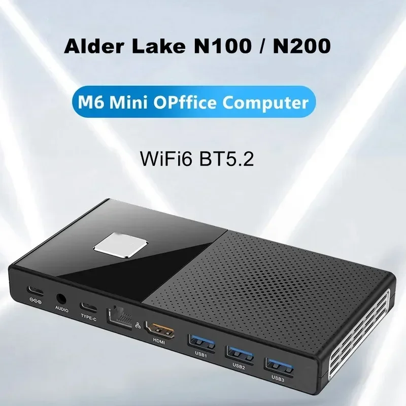 MOREFINE M6 Mini PC 13th Gen N100/N200 Windows 11 Pro 16GB/32GB DDR5 2933MHz NVMe SSD كمبيوتر الجيب 4K @ 60 هرتز WiFi 6 BT5.2