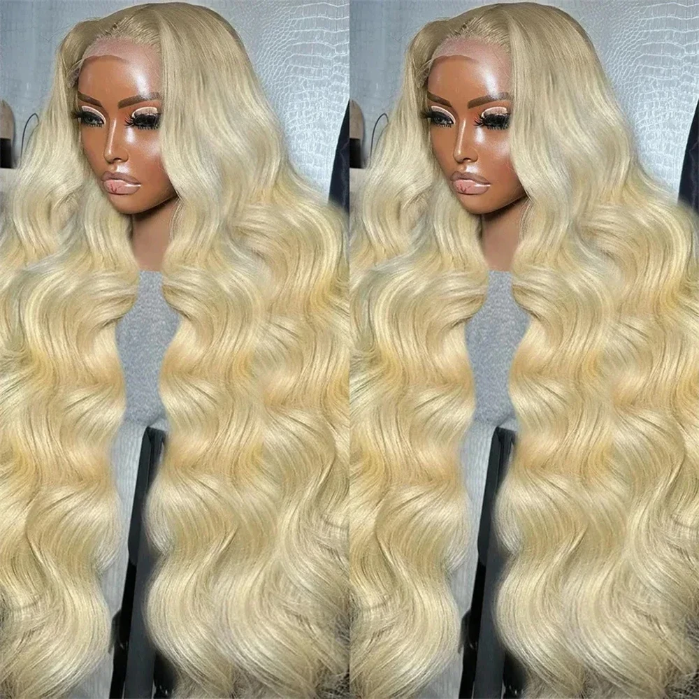 

30 32Inch Blonde 613 HD Body Wave 250 Density Transparent Lace Frontal Wigs Human Hair Brazilian 13x4 Lace Front Wig For Women