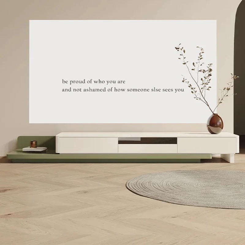 

Белая мобильная подставка для телевизора, деревянная регулируемая витрина, современный стол для телевизора, расширяемые шкафы для спальни, мобильный телевизор, мебель Soggiorno