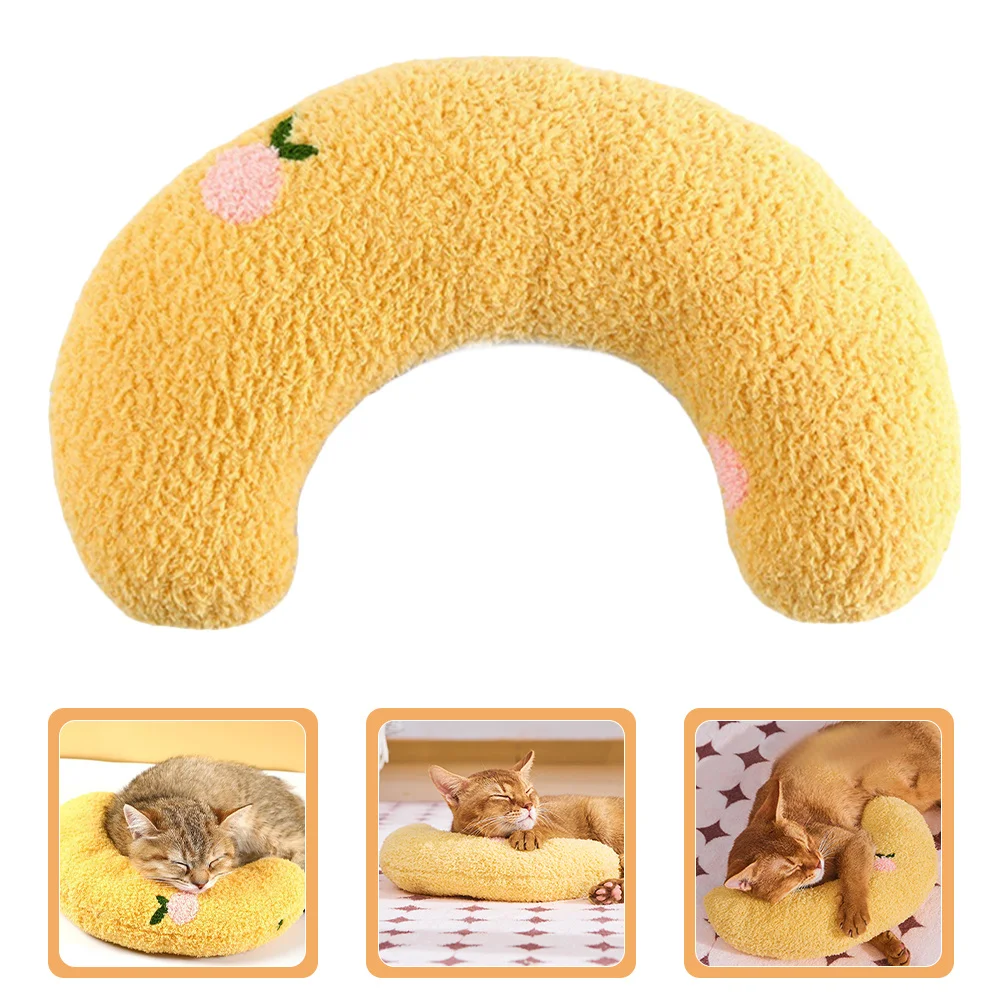 

Cat Pillow Soft Washable U-Shaped Neck Protective Pillow Cozy Resting Cushion for Cats Dogs Indoor Pets Kitten Neck Cushion