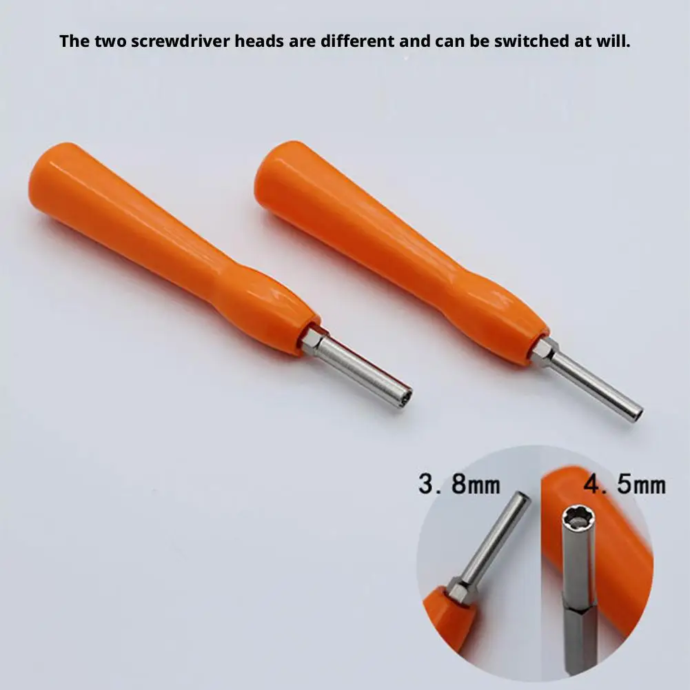 Destornillador 2 en 1, herramienta de reparación de destornillador de seguridad para consola de juegos GBA/NGC/N64/Wii, herramienta de destornillador de 3,8/4,5mm
