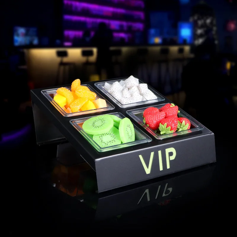

Бар KTV специальная светящаяся сетка из кованого железа, тарелка для закусок, тарелка с фруктами, VIP-тарелка для хранения закусок, тарелка с фруктами