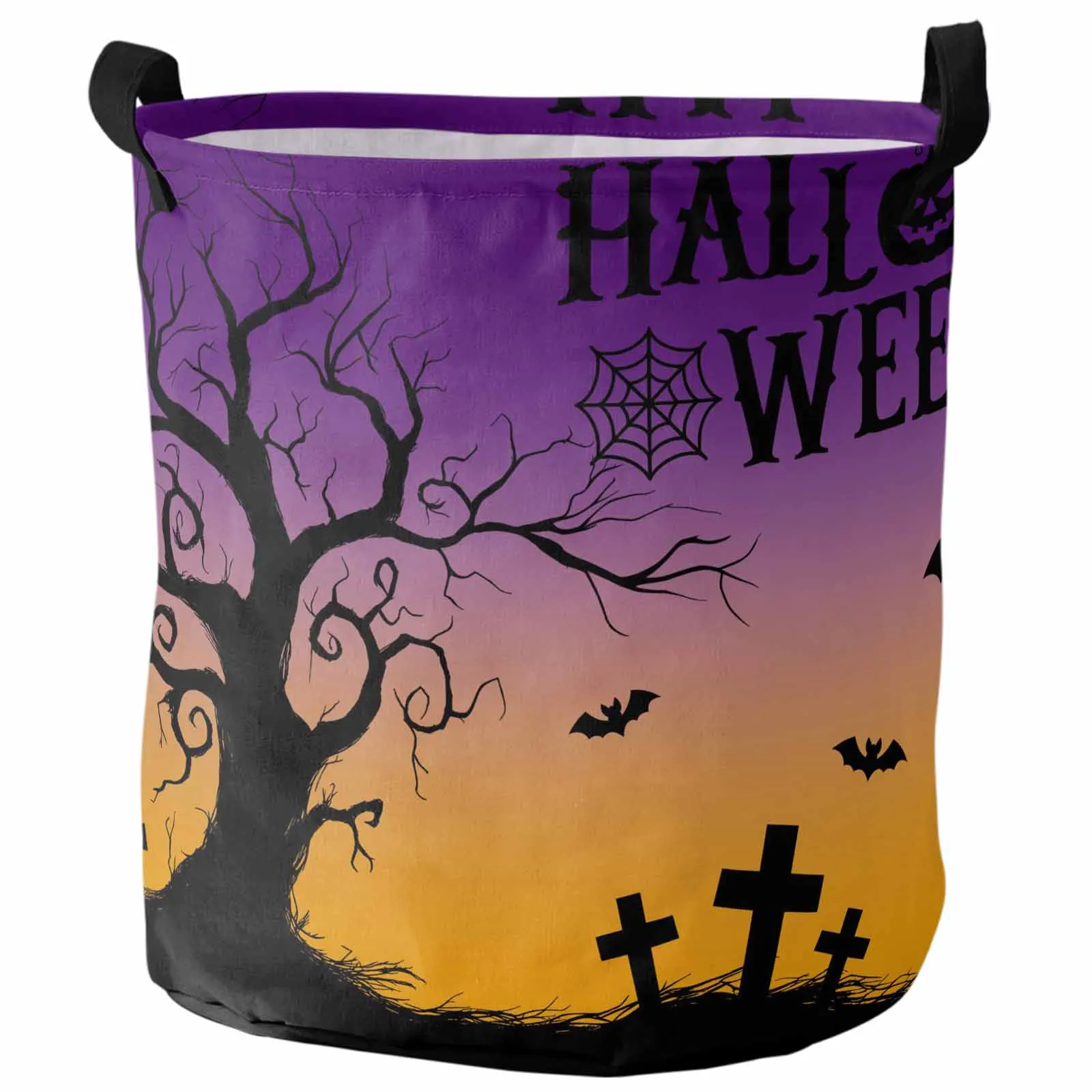 

Градиентная летучая мышь HALLOWEEN, складная корзина для грязного белья, органайзер для детских игрушек, водонепроницаемые корзины для хранения