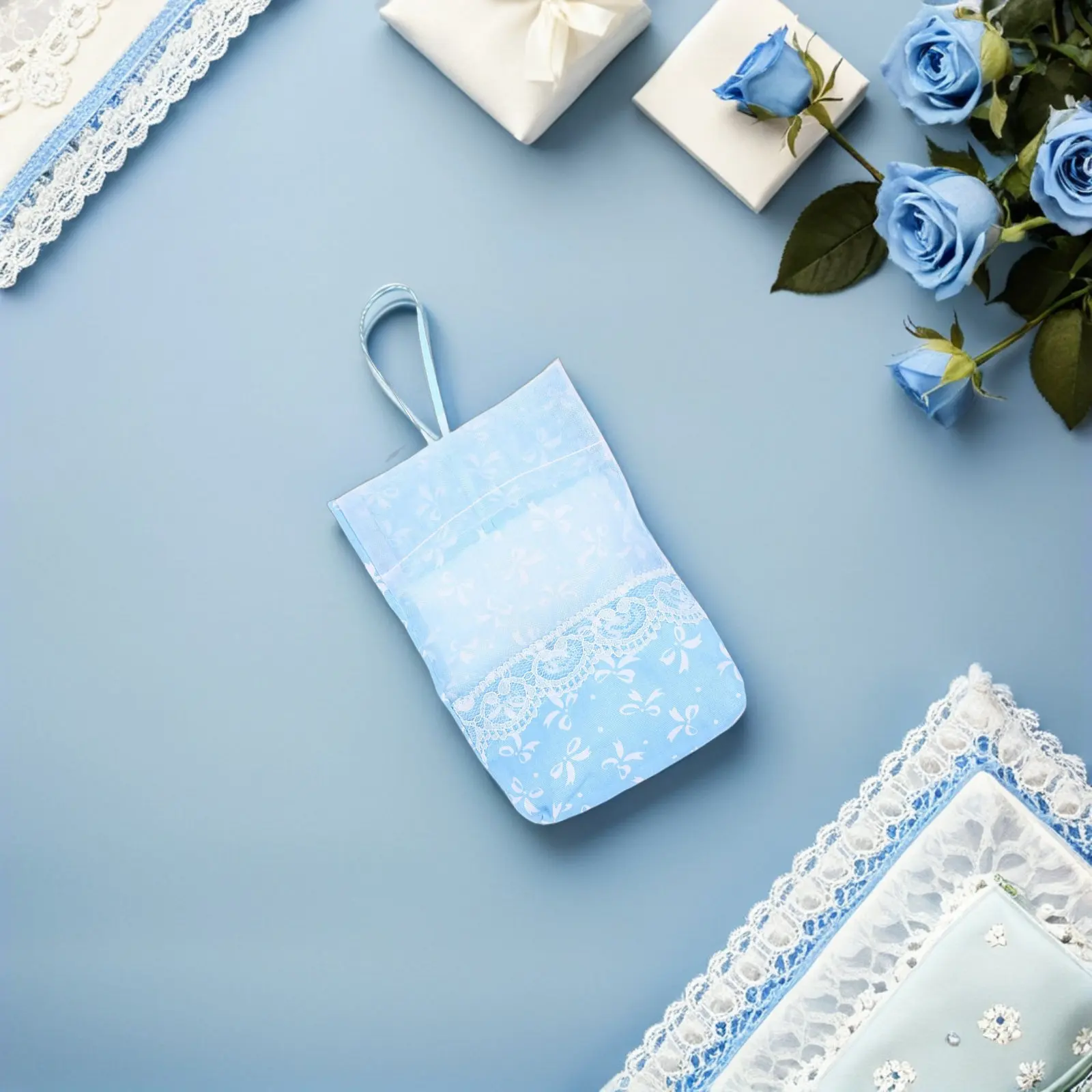 20Pcs Lavender Sachet Bags Empty Organza Pouches Drawstring Jewelry Storage Wedding Favor Bags Herb Deodorizer Closet Sachets