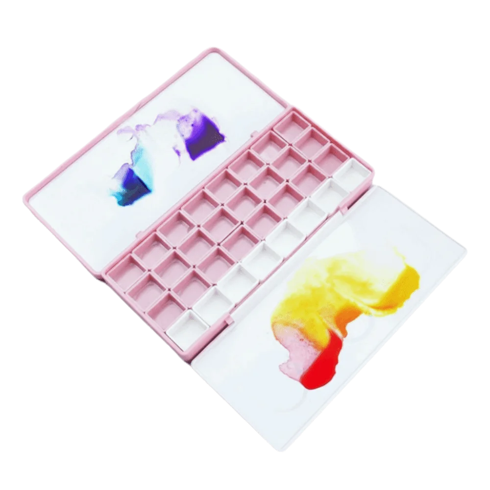 Box Big Size Travel Case Palette Half Pans Empty Box Refill Case Diamond Painting Box Imitation Enamel Travel Palette Subpackage