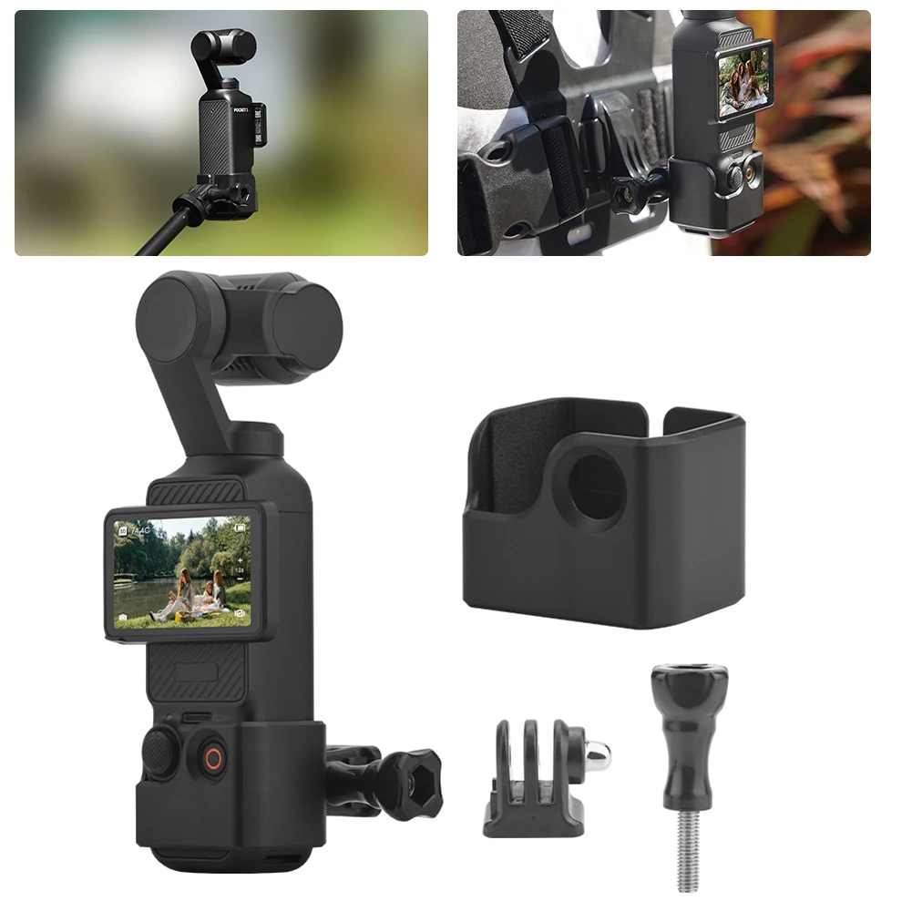 Dji Osmo Pocket 3、自撮り棒、バックパッククリップ、バイクホルダー、マウント用の拡張ブラケットフレームアダプター