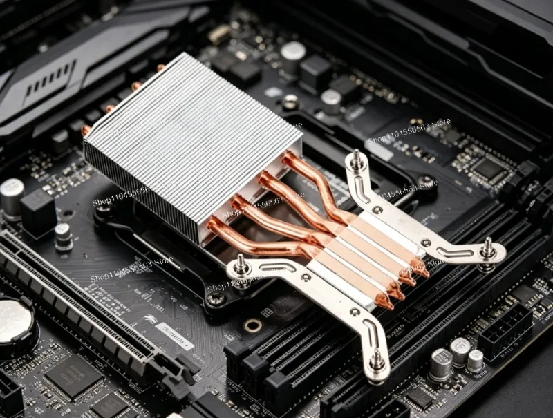 Ultraflacher CPU-Kühler mit 4-6 Heatpipes, Low-Profile ITX-Kühlkörper 60mm Höhe, Leiser Lüfter für LGA1700/AM5