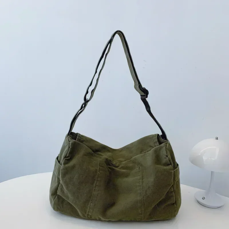 Vintage Damentasche Libellenmuster Canvas Umhängetasche Große Kapazität Weibliche Tote Umhängetasche Laptoptasche Pendeln