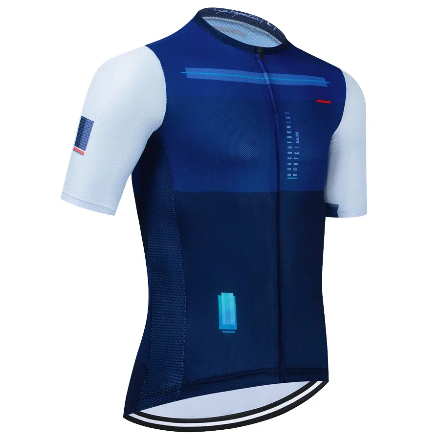 2024 New Summer Men's Bicycle Short Sleeved Sweatshirt, Breathable Outdoor Mountain Bike Riding Suit