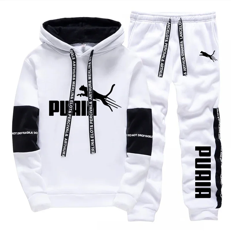 Autumn Winter Daily Casual Sports Jogging Suits Men's Set/Hoodie/Pants 2026 New Arrival Hooded Sweatshirts Sweatpants Sportswear view 4