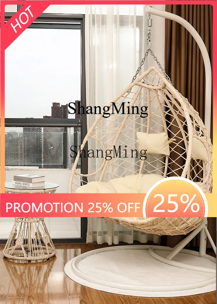 

FGBasket Chair Indoor Swing Hanging Chair Home Balcony Cradle Living Room Outdoor Garden Leisure Hammock Chair