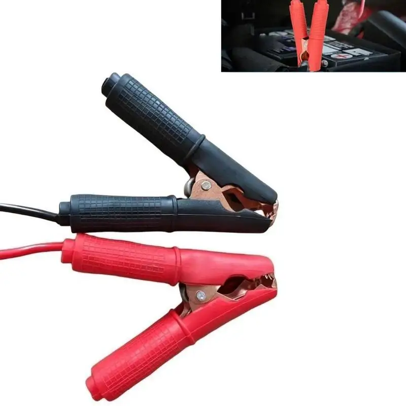 2pcs Battery clip Connector Emergency Jumper Cable Clamp Booster Battery Clips for Universal 12V Car Starter Jump