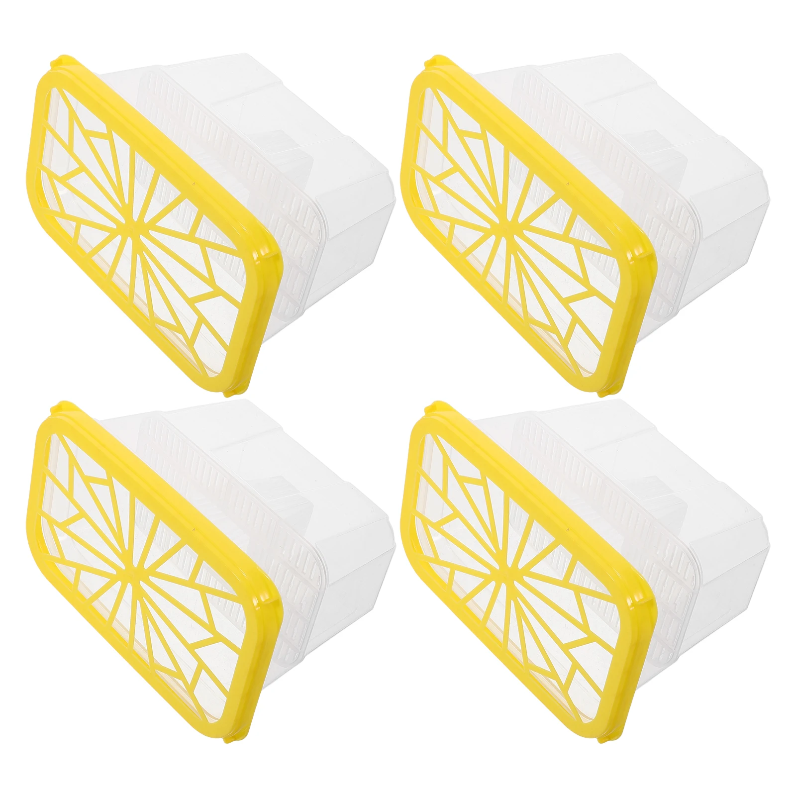 

4pcs Dehumidification Boxes Large Capacity Reusable Plastic Closet Moisture Absorber Containers Empty Boxes For Wardrobes Shoe