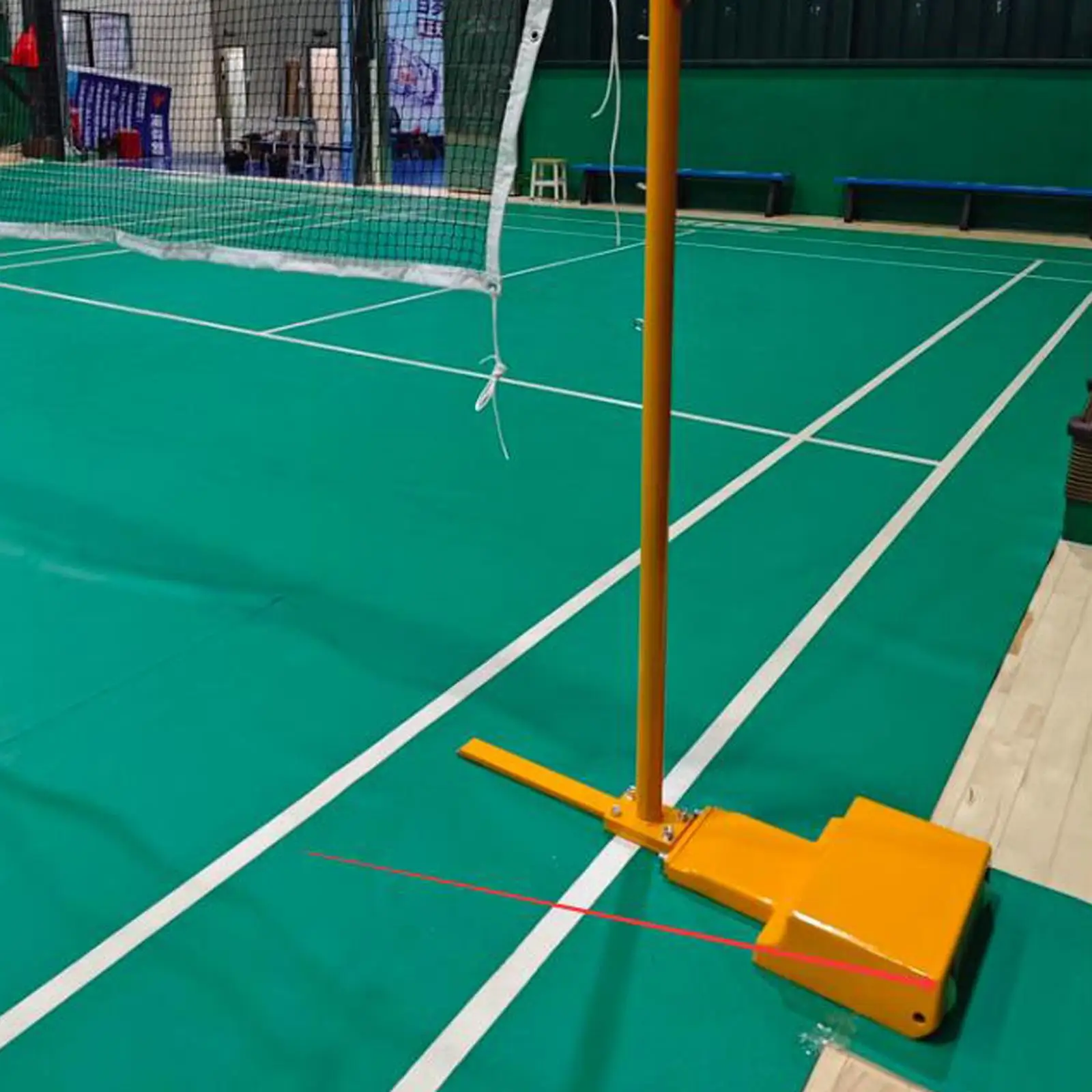 Badminton Post Upright Pole Roller ABS Wheel Replacement Device for Court Base Movement Equipment Accessory