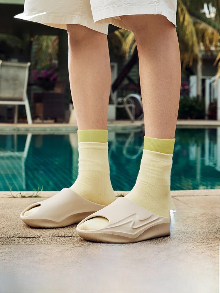 

Erke Sport Slippers Breathable Men's oes Sandals Soft Bot Anti-slip Baskeall Fitn Sports Recovery New Women's oes