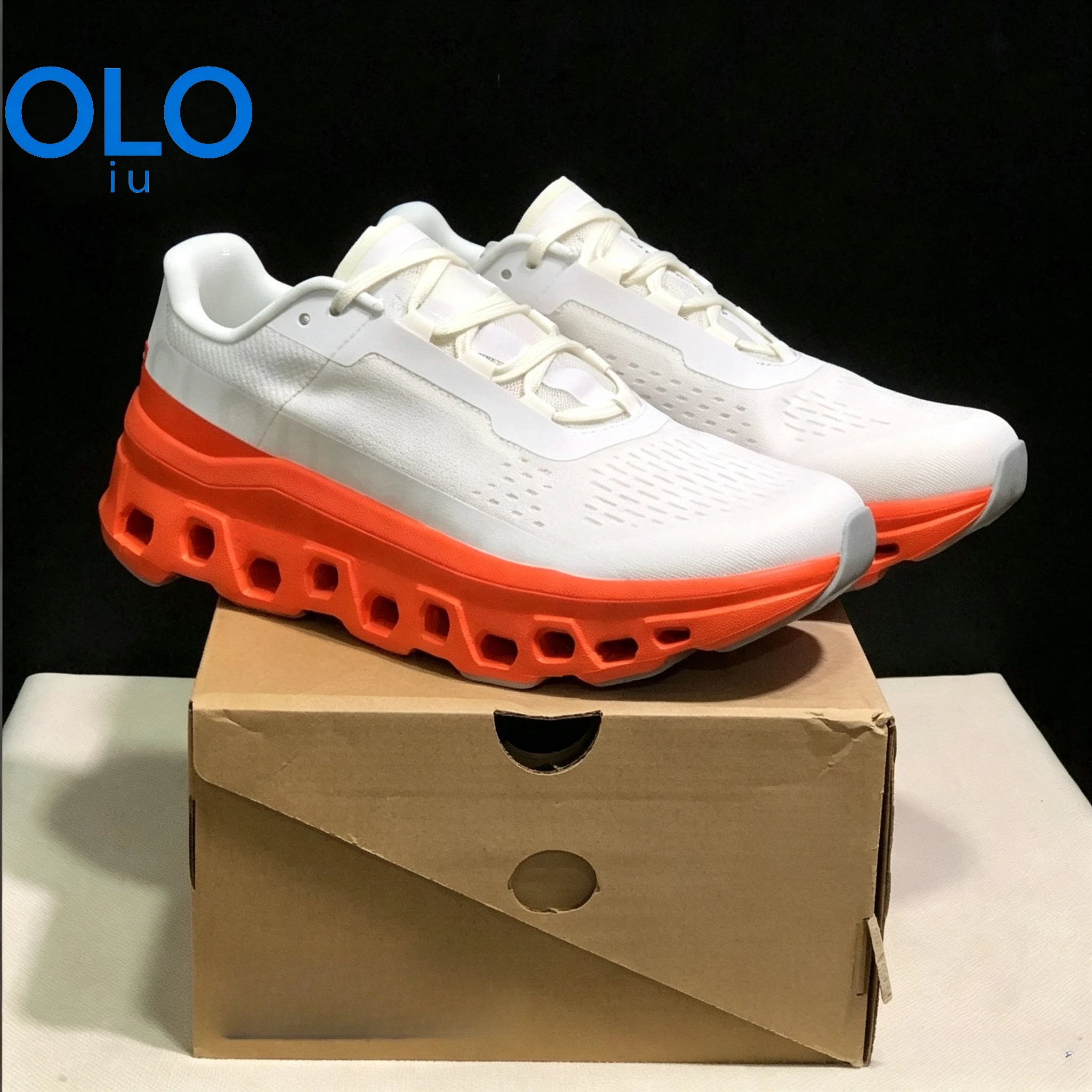 Sneakers da Skate con Tomaia in Rete Bianca, Suola Spessa Ammortizzata, Scarpe Sportive Casual per Passeggiate Quotidiane e Streetwear