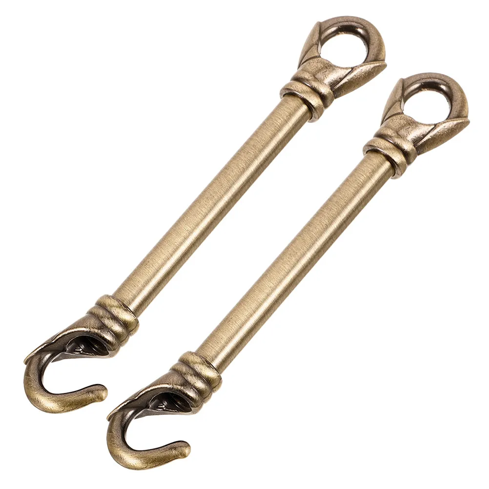 2Pcs Sleek Electroplated Ceiling Light Support Rods with Hook Heavy-Duty Lighting Suspension Rod for Lamps Light Fixture