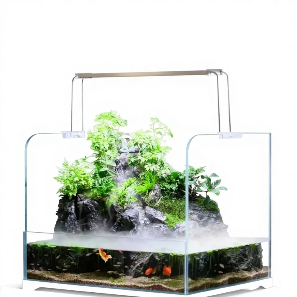 # for aEcological Paludarium-Ultra-Clear Glass, Mist Humidifier, Dual-Purpose: Plants & Fish, Natural Lively Ambiance
