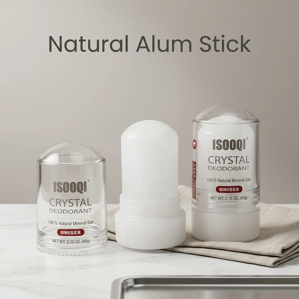 60g Alum Stick 2PCS/LOT Potassium Alum Block Antiperspirant Stone  Crystal Deodorant  Natural Mineral Salt Underarm Unisex
