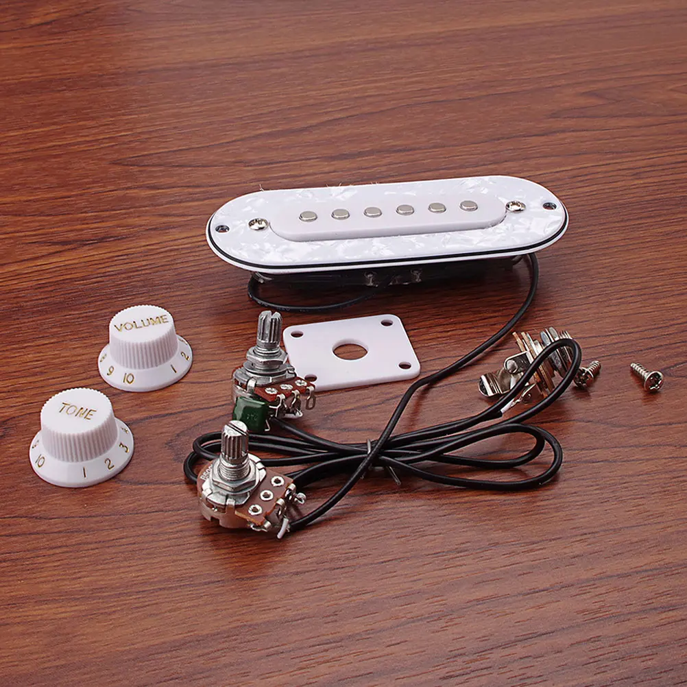 

1Set Electric Guitar Pickup Piezo Professional Musical Instrument Pickup Piezo Kit White Durable Long-Lasting Amplify Sound