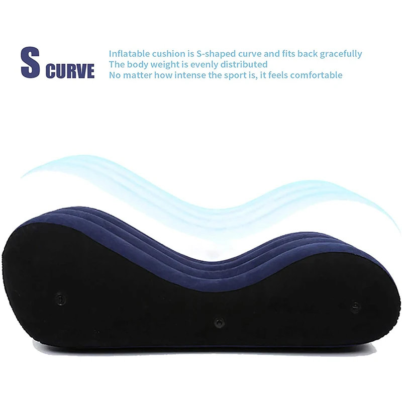 Portable Inflatable Sofa Bed S-shaped Love Position Labor-saving Sitting Wedge Husband Wife Pillow Better Love Life Furniture