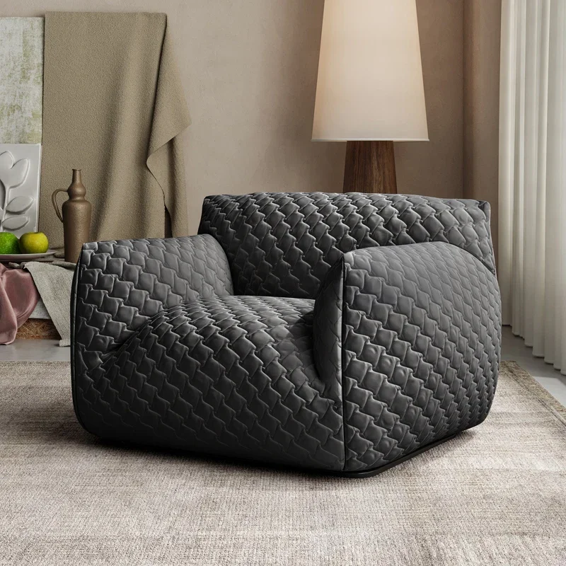 

Italian minimalist blue fat lazy sofa living room bedroom modern minimalist designer Klein single sofa