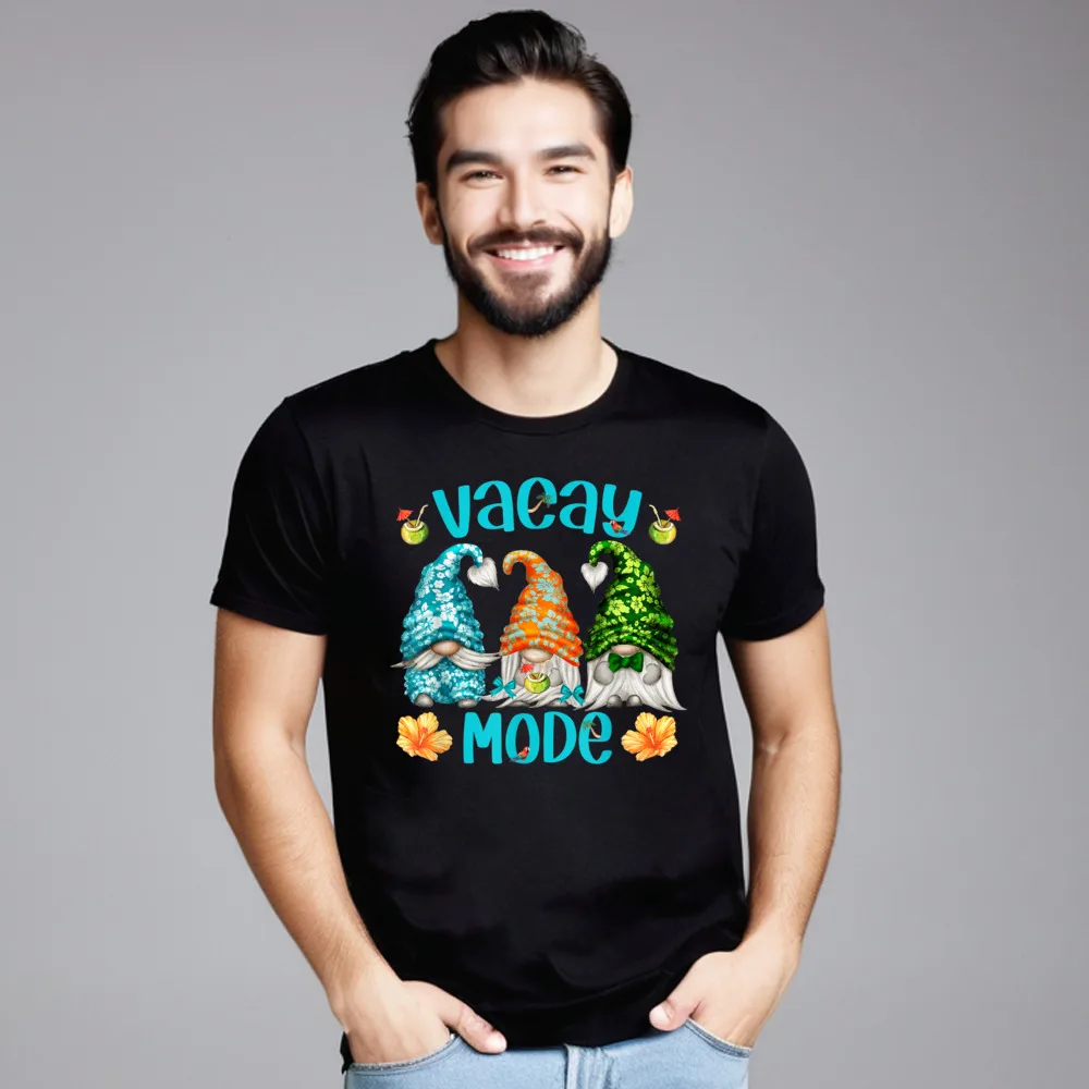 Funny Hawaiian Vacay Mode With Cute Men's T Shirts Newest Thanksgiving Day Short Sleeve Tees Crewneck Combed cotton Tshirts