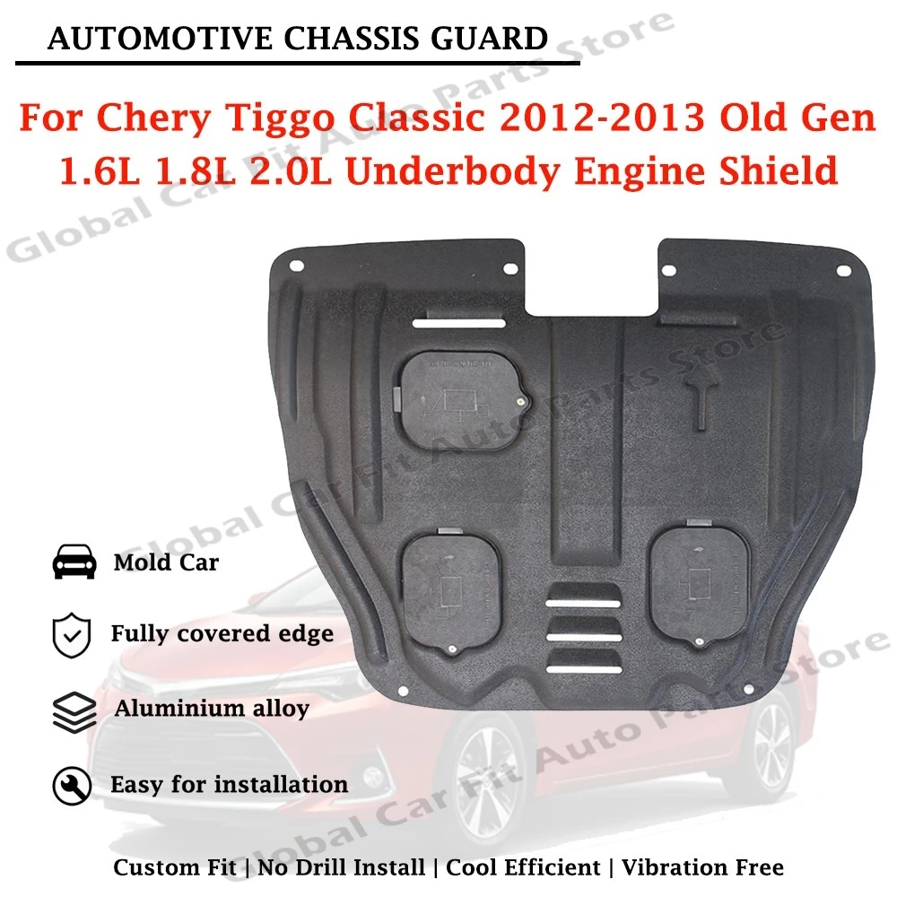 Engine Skid Plate Engine Shield For Chery Tiggo Classic 2012-2013 Old Gen 1.6L 1.8L 2.0L Chassis Bottom Protection Guard