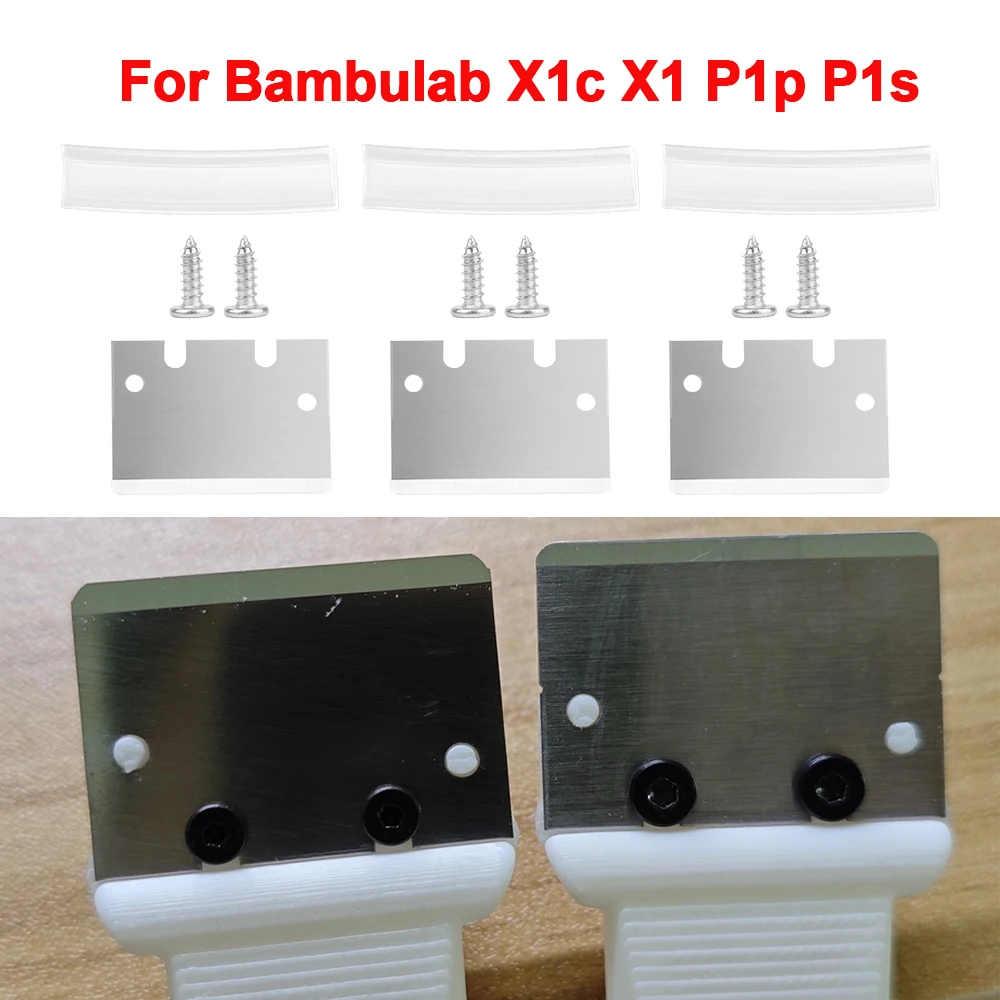 Replacement Scraper Knife Tip For Bambu Lab Hot Bed Glass Cooktop Cleaning Tool Fit X1C X1 P1P P1S A1 Series 3D Printer Parts
