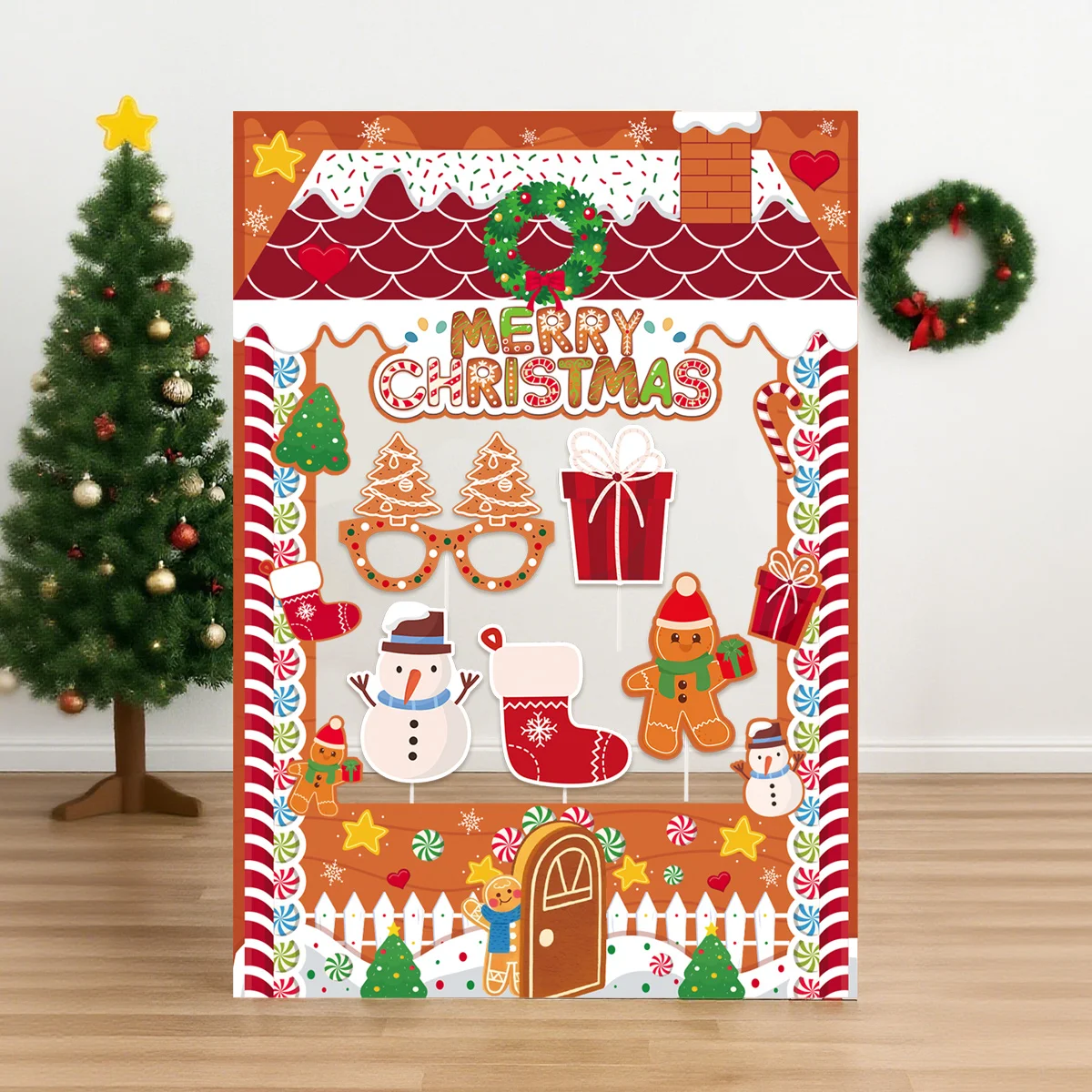 

Christmas Photo Frame Merry Christmas Decorations for Home 2025 Navidad Cristmas Party Supplies Ornament Xmas Gift New Year 2026