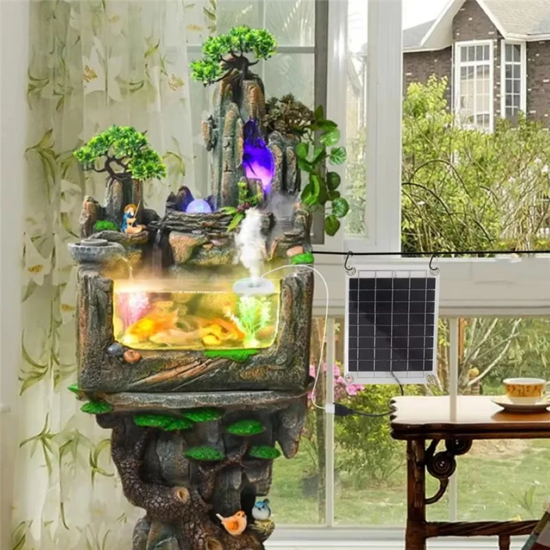 ABZV-Solar Panel Powered Fan 10W Exhaust Fan For Greenhouse Motorhome House Chicken House For Pets 10W