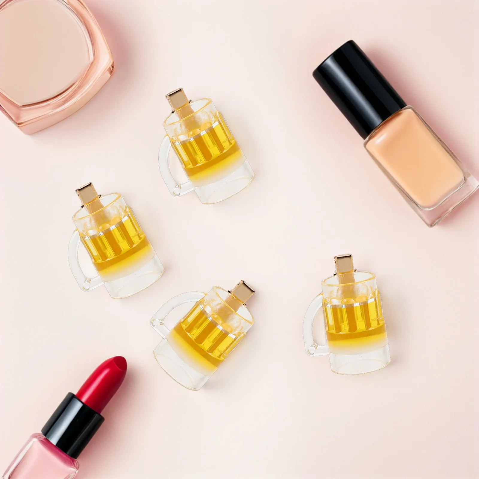 

20 шт. забавных заколок для волос в форме пива, милые заколки-крокодилы для женщин, модные аксессуары для волос для девочек, для повседневного веселого образа