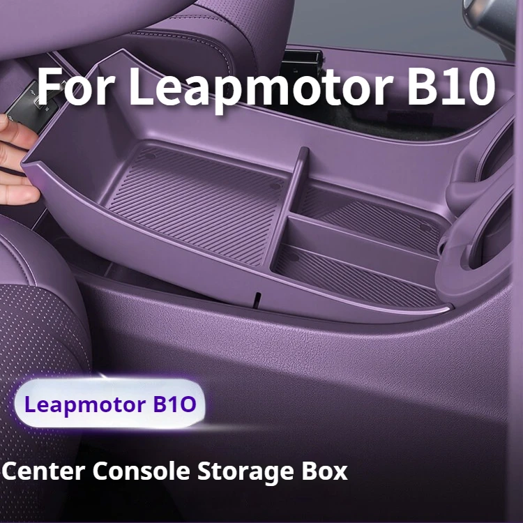 

For Leapmotor B10 Car Central Control Storage Box Armrest Organizer Stowing Box Interior Decoration
