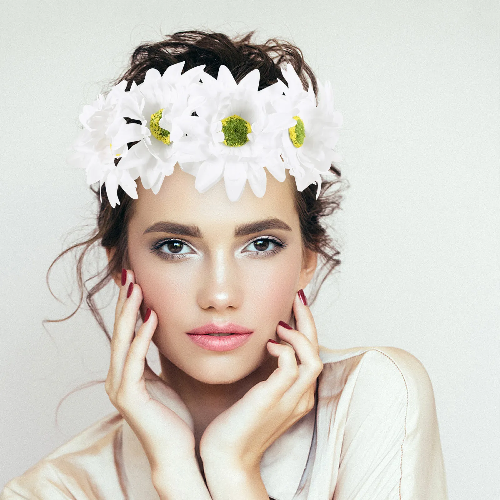 

Bohemian Sunflower Headband Flower Hair Piece Lightweight Fashion Hairband for Wedding Party Birthday Beach Accessories