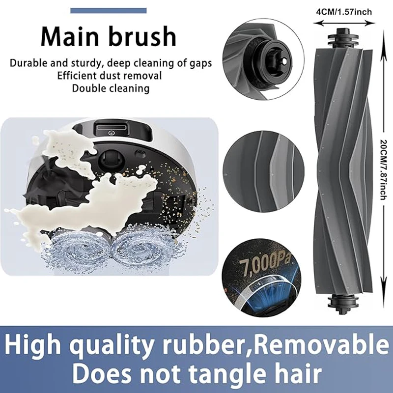For Dreame X40 Ultra/L40 Ultra/X40 Master Robot Vacuum Accessories Main Side Brush Filter Mop Cloth Dust Bag Replacement Parts view 3