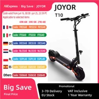JOYOR T10 Adult Electric Scooter 1000W*2 Motor 60V18AH Battery Off-Road Escooter 10\