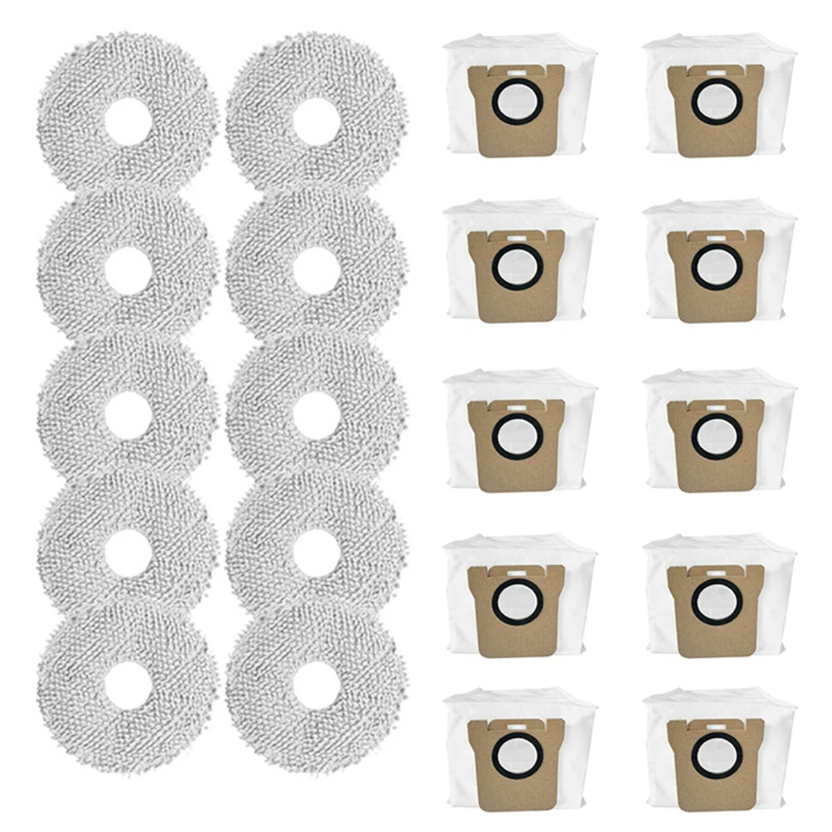 أكياس غبار بديلة لبوت دريم ، ممسحة القماش ، L10S ، الترا ، S10 ، S10 برو ، ملحقات مكنسة كهربائية روبوت