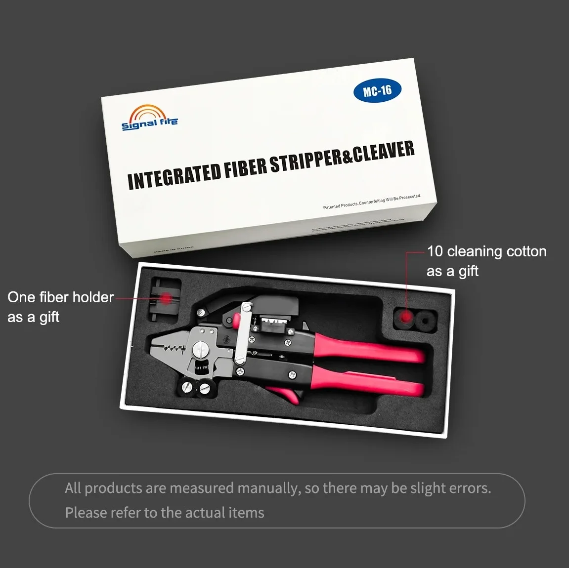 

Signal Fire Multi-Functional Optical Fiber Stripper FTTH Drop cable stripper High Quality One- Step Optical Fiber Cleaver