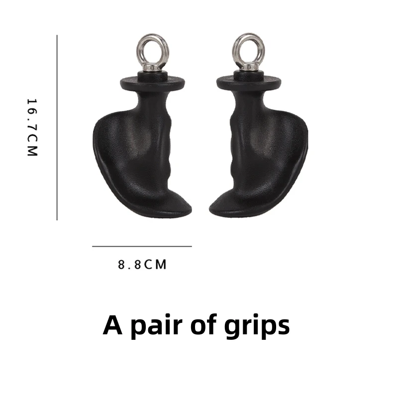 Fitness Lat tirar hacia abajo tríceps cuerda polea Cable máquina accesorios antideslizante mango de goma Natural gimnasio muñeca entrenamiento mango