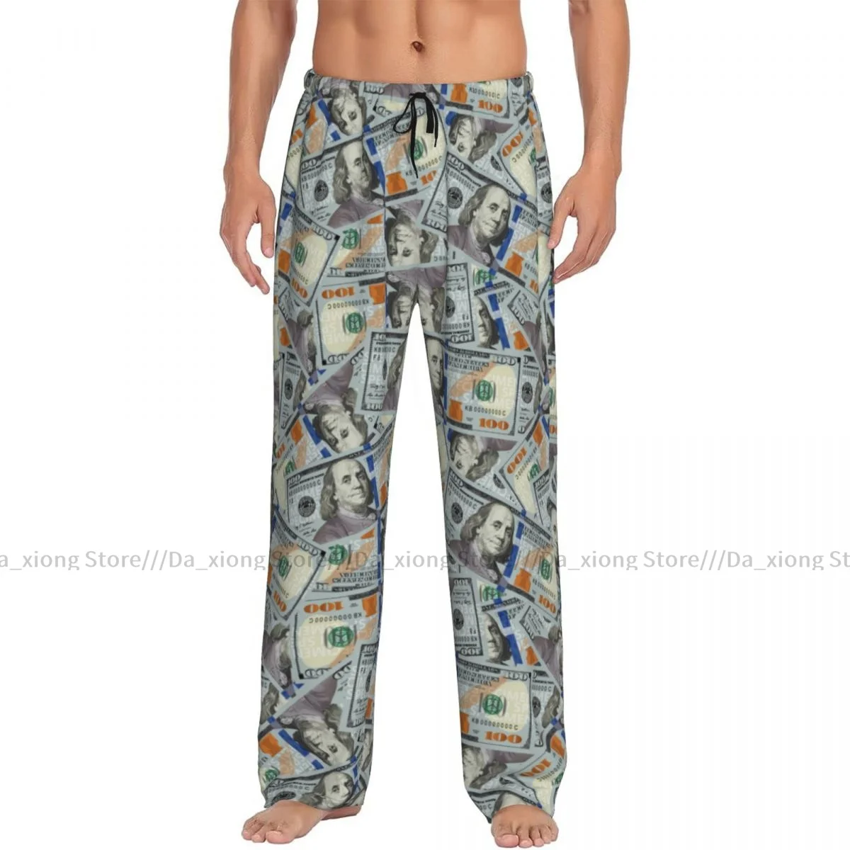 100 Dollar Bills Mens Pajamas Pyjamas Pants Lounge Pants Sleep Bottoms