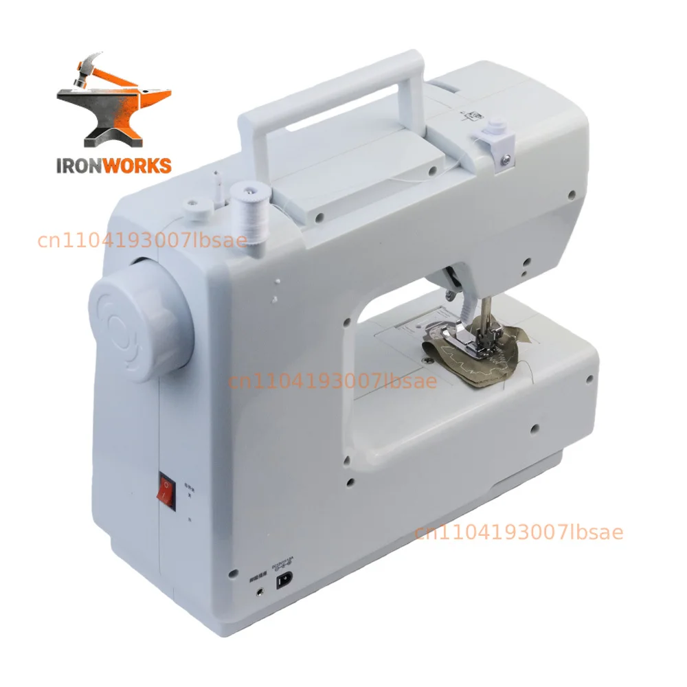 12V1.5A Portable Small Lockstitch 618 Sewing Machine 42pcs Sewing Kit 11pcs Presser Foot  220V/110V