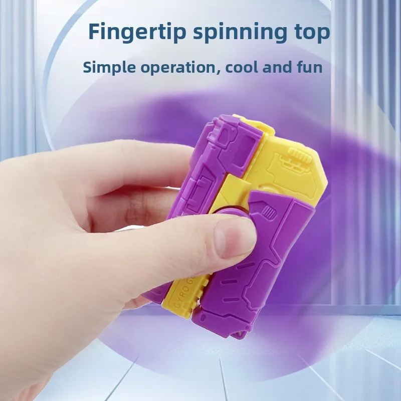 インターネットで有名なストレス解消折りたたみ式回転大根銃、ボルトアクション付き、子供向けフィンガースピナーおもちゃ、ギフトに最適