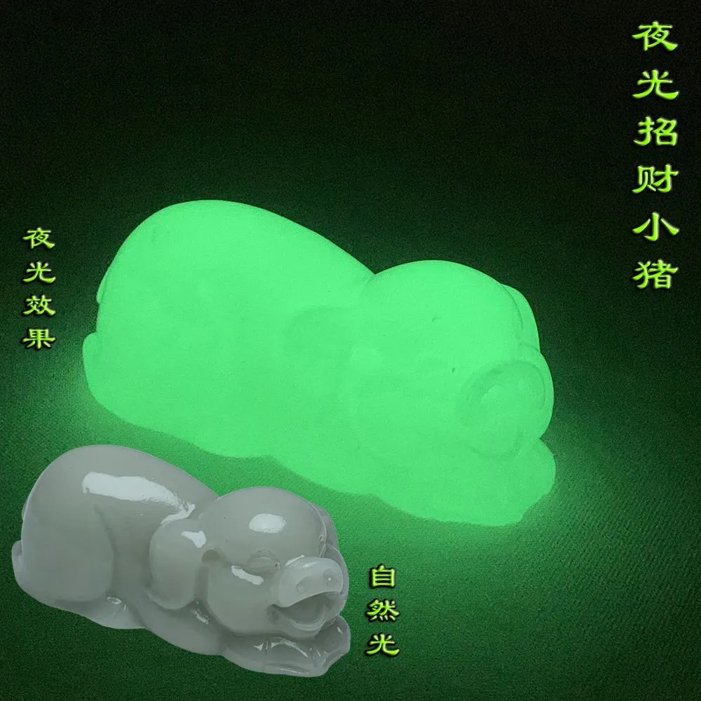 Luminous Lucky Treasure Pig Home Ornament Twelve Zodiac Birthday Gifts Student Gifts Crafts Decoration
