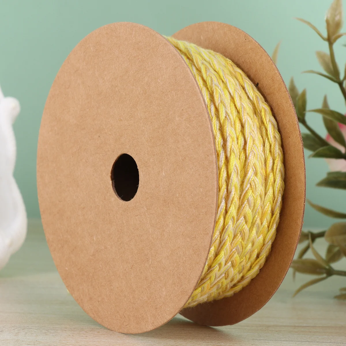 

5M Gradient Color Braided Cotton Rope High Toughness Wear Resistant for Costume Waist Shoelace Bag Strap DIY Art Braid